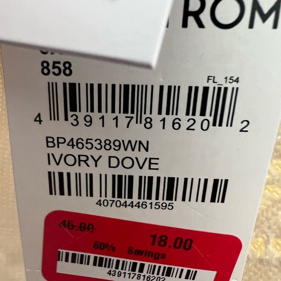 BP. Pointelle Cotton Polo Sweater in Ivory Dove SZ 3X - Picture 4 of 5